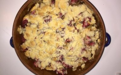 Recette crumble aux pommes et aux fraises