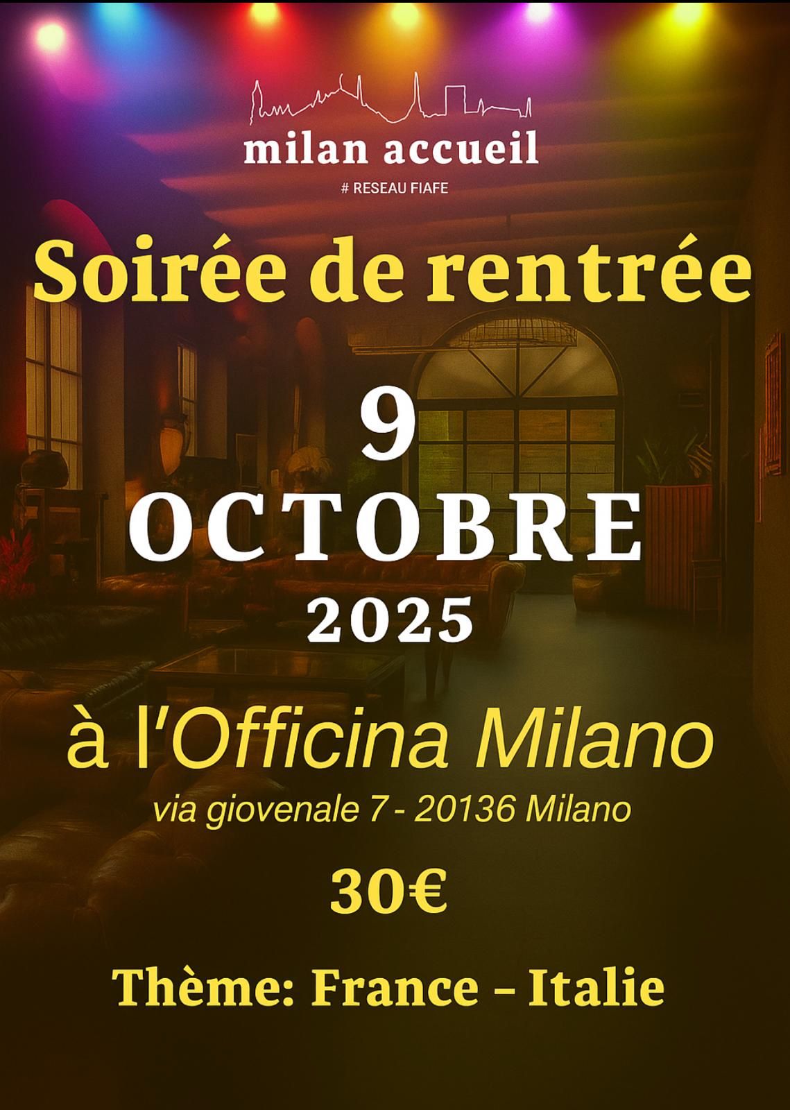 Soirée de rentrée
