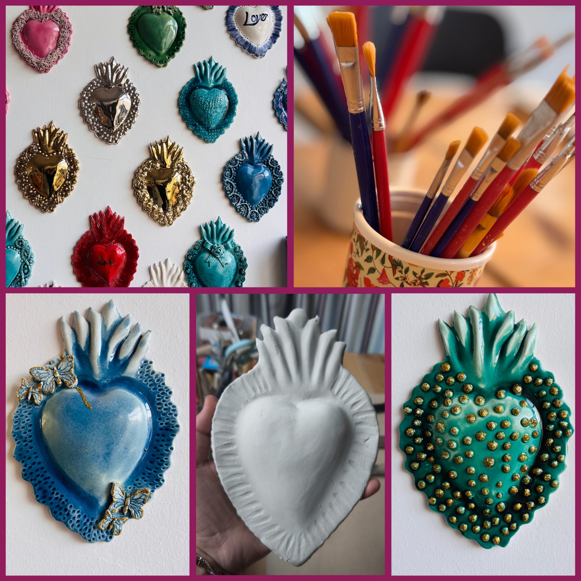 ART&co : Décoration d'un Ex-voto en céramique avec Antonella (partie 2/2)